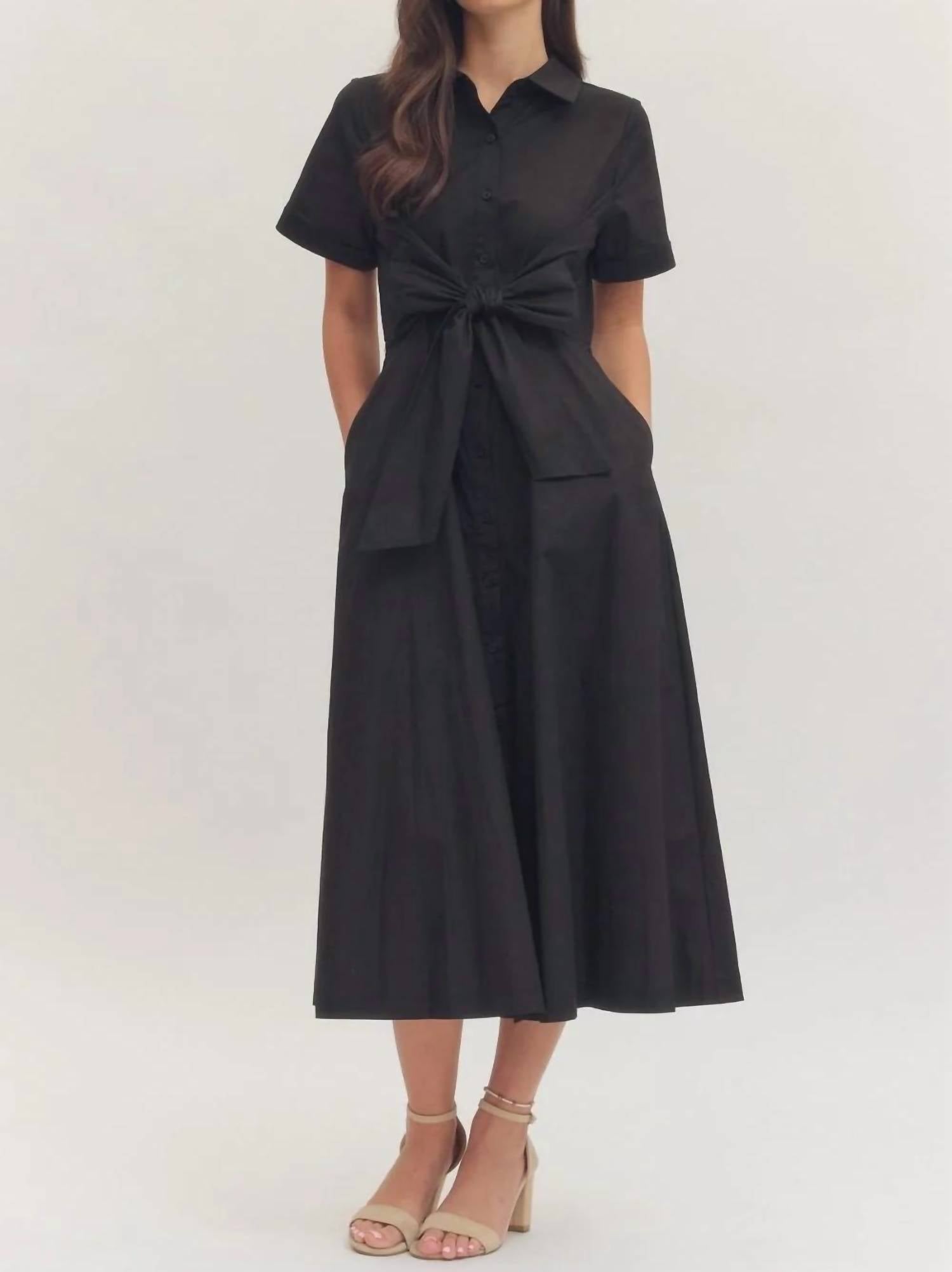 Entro - Beatrice Bow Midi Dress
