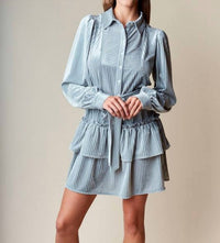 Rareraw - Evette Velvet Shirt Dress