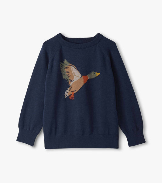 Hatley - Girl's Duck Crew Neck Sweater
