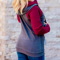 Michelle Mae - Colorblock Double Hoodie
