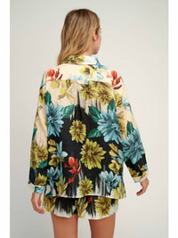 Pearl And Caviar - Mona Floral Linen Shirt