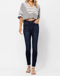 Judy Blue - High-waist Skinny With Handsanding Jeans