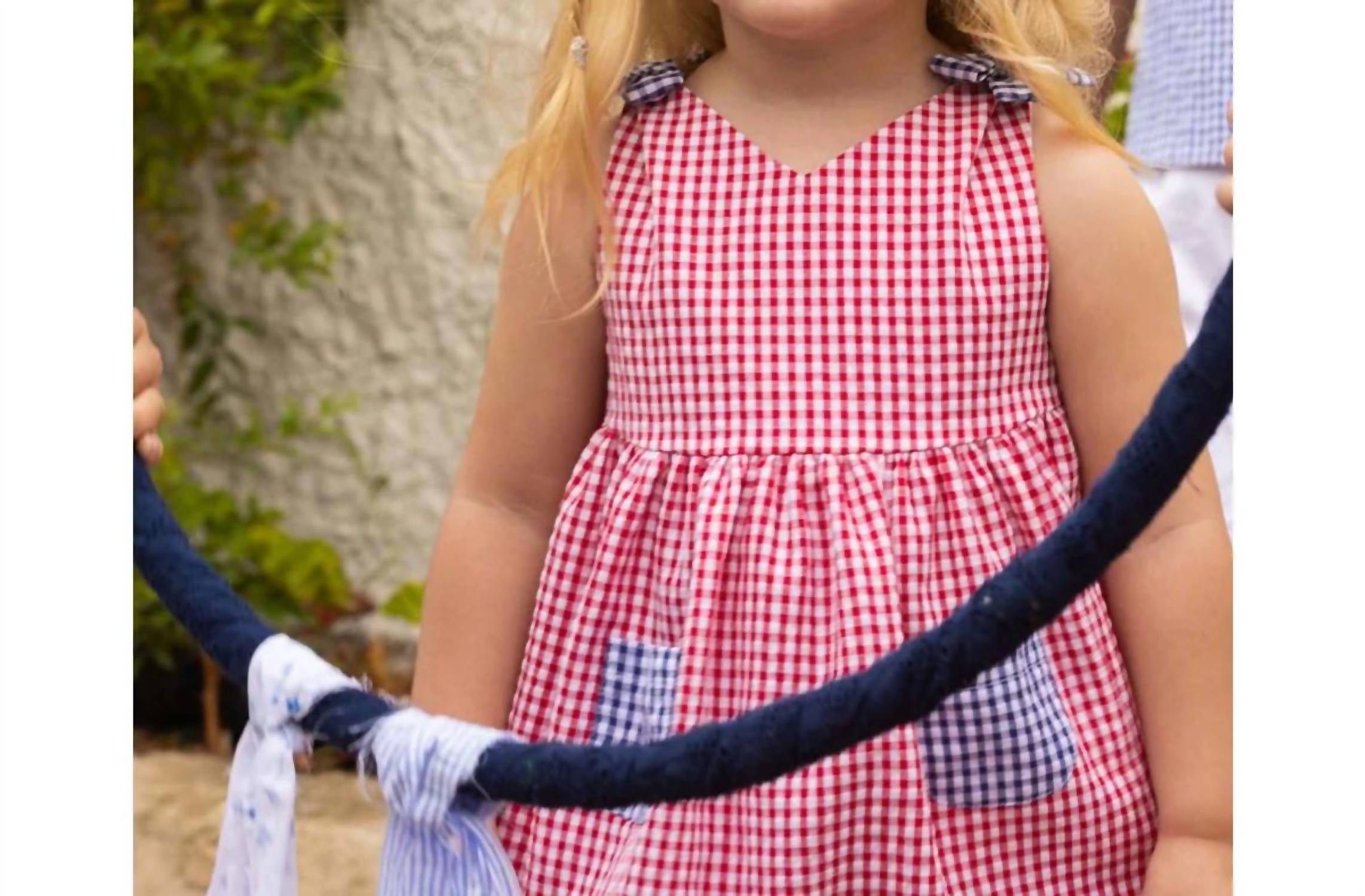 Fina Ejerique - Girl's Gingham Pocket Dress