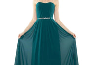 Last Dress - Radiant Elegance Strapless A-line Gown