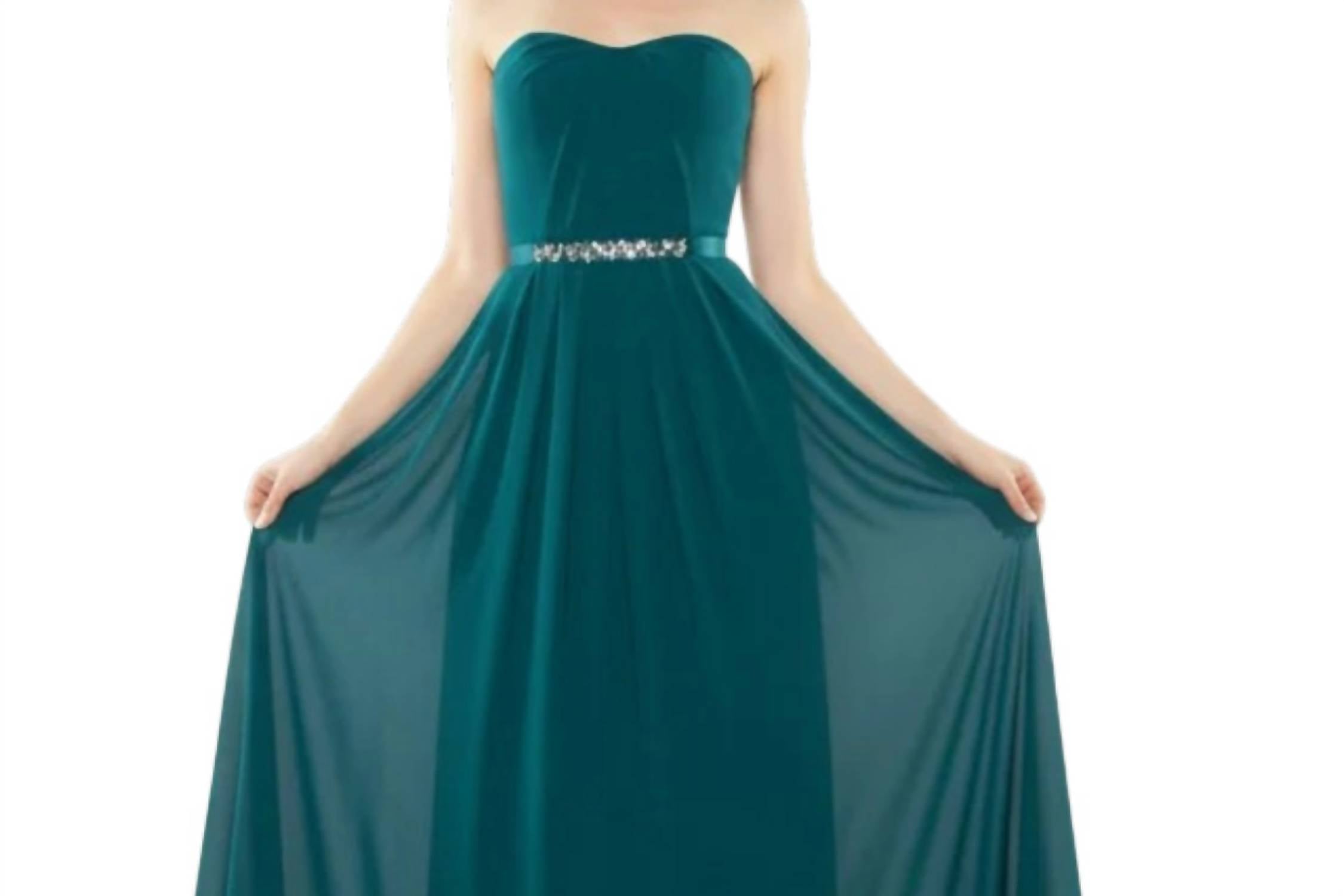 Last Dress - Radiant Elegance Strapless A-line Gown
