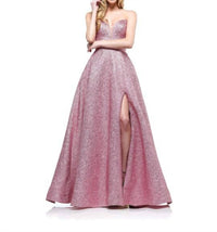 Colors Dress - Strapless Glitter Ball Gown
