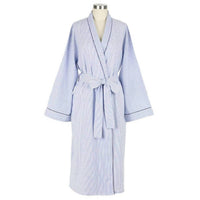 Needham Lane - Striped Seersucker Cotton Robe