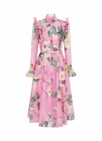 Leo Lin - Katrina Butterfly Sleeve Midi Dress