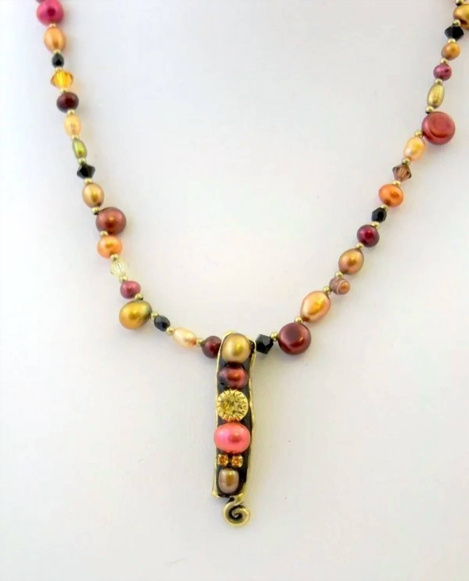 Michal Golan - Women's Pearl Rectangle Pendant Necklace