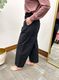 Mono B - Wide Leg Athleisure Ankle Pants