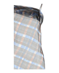 Salvatore Ferragamo - Women's Organza Plaid-check Midi Dress