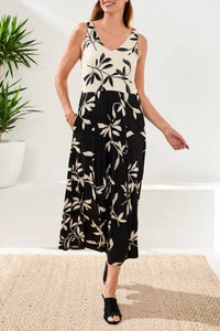 Tribal - Sleeveless Combo Dress