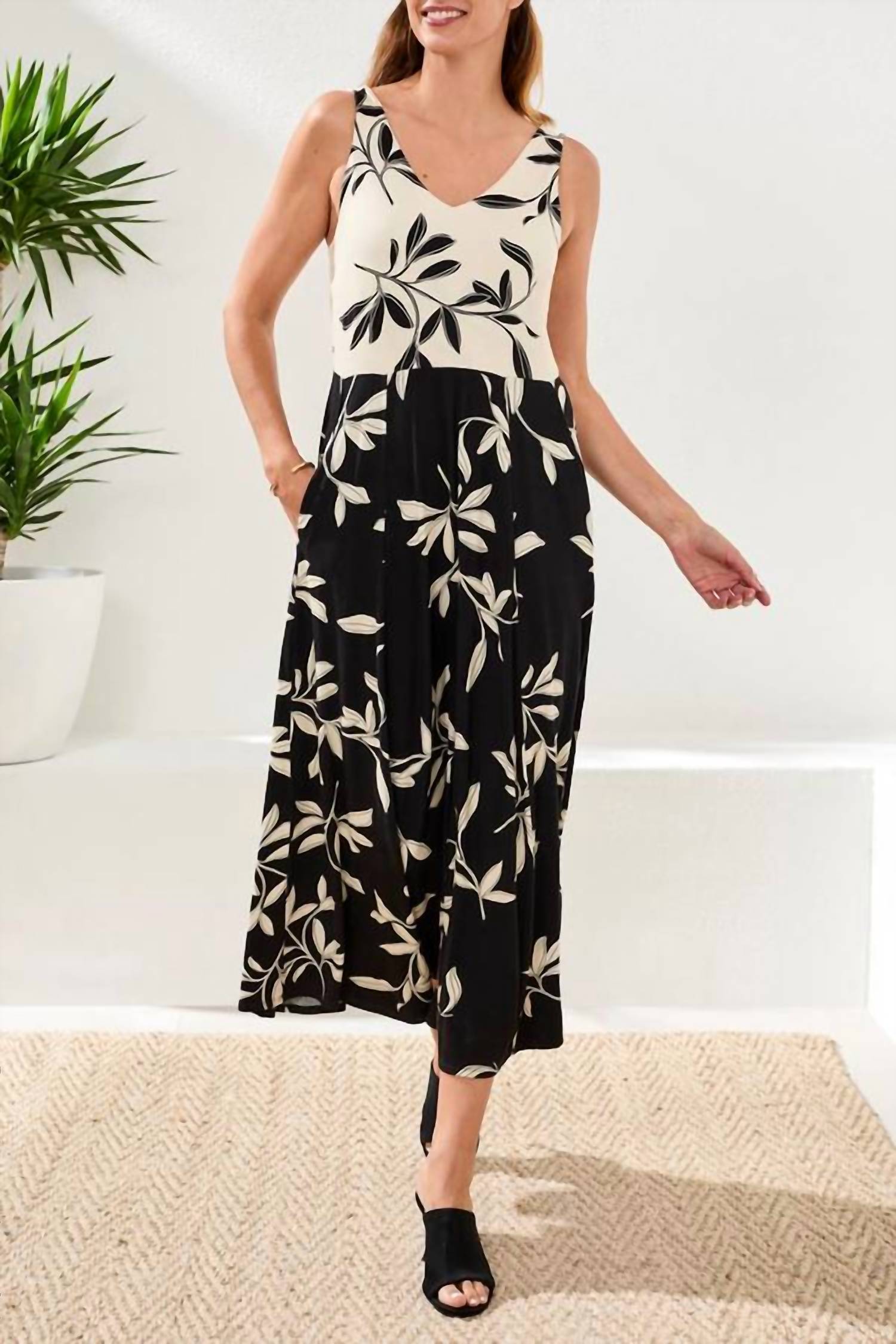Tribal - Sleeveless Combo Dress