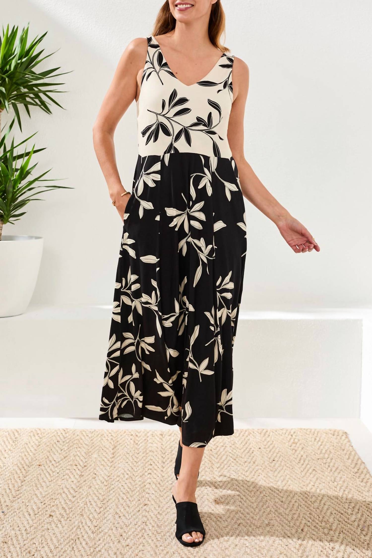 Tribal - SLEEVELESS COMBO DRESS