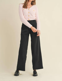 Cloud Ten Fuzzy Knit Crop Cardigan in light pink - women's cardigan - view 6