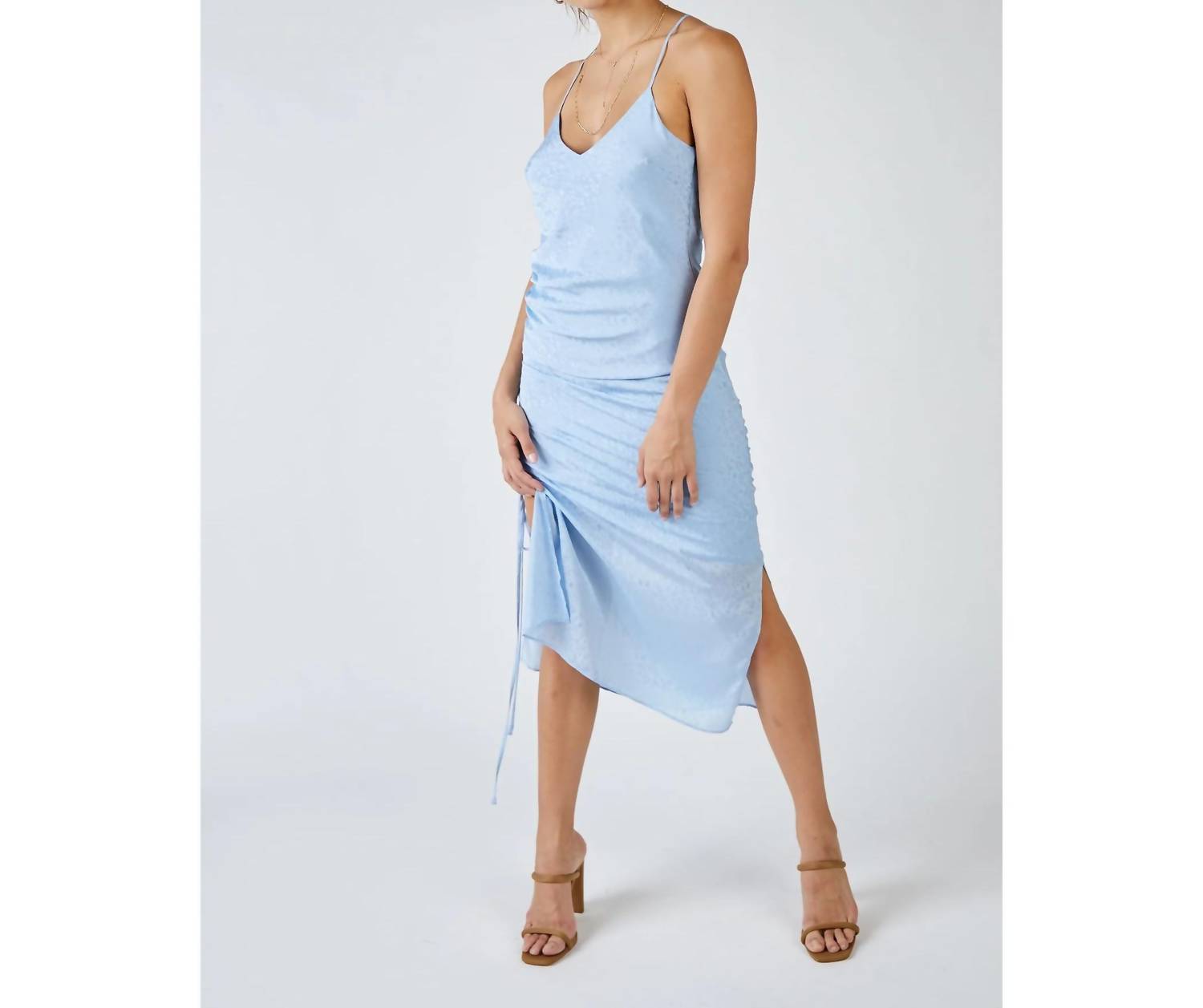 Sage The Label - Emily Side Ruched Midi Dress