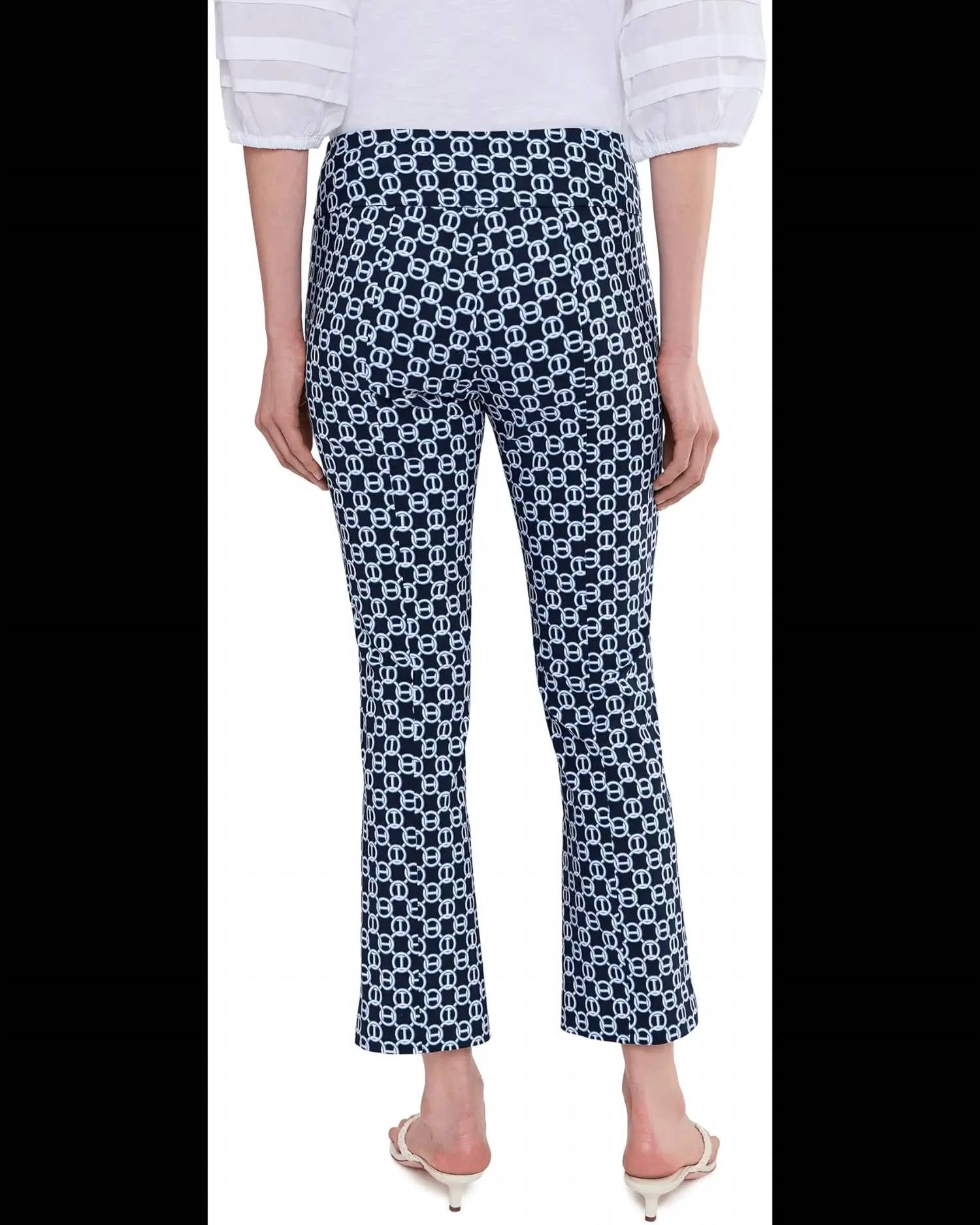 Elliott Lauren - Elastic Waist Pull On Boot Cut Pants