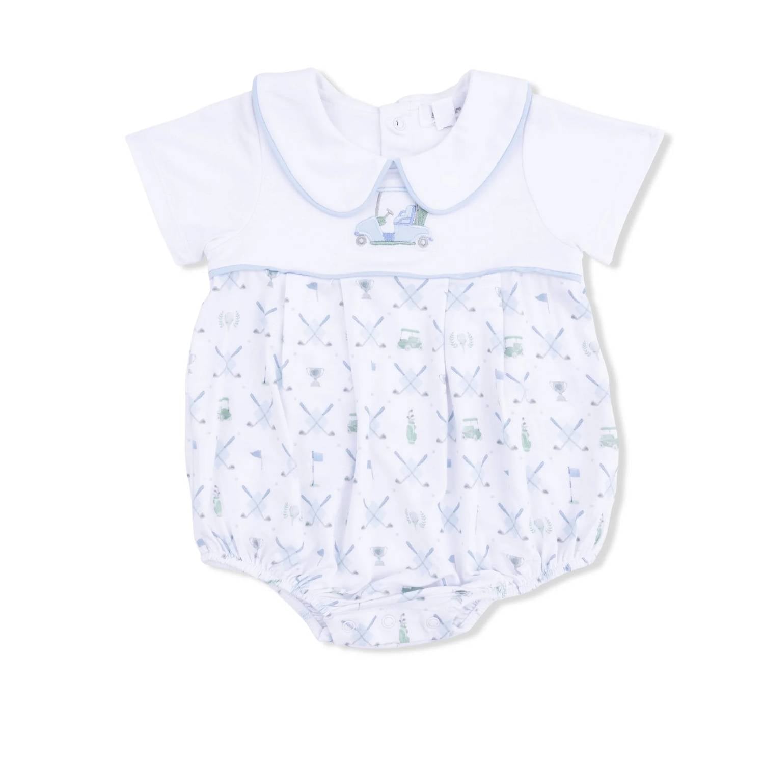 Angel Dear - Kids Golf Trellis Classic Box Pleat Bubble