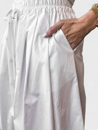 Psophia - Palazzo Pants With Drawstring Waist