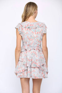 Fate Tie Waist Ruffle Dress