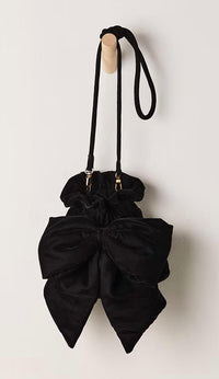 Free People - Women's Belle Velvet Bow Bag