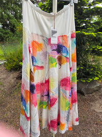 Luukaa - Women's Flare Linen Skirt