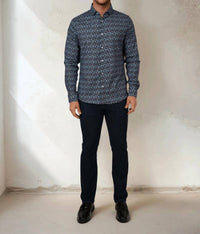 Stone Rose - NOVA Snowbrush Printed Shirt