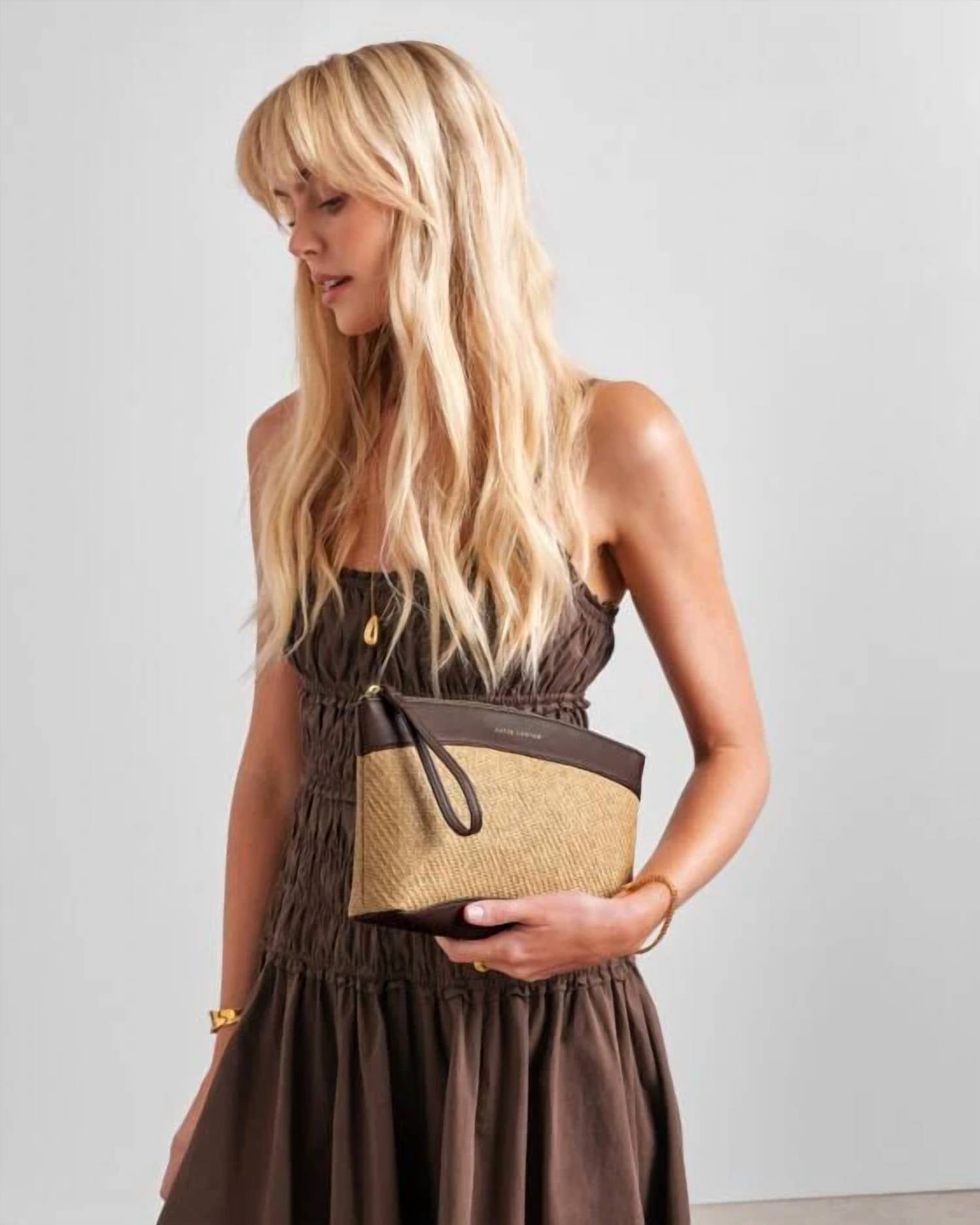 Katie Loxton - Wristlet Raffia Clutch