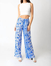 Olivaceous - Gypsy Floral Wide Leg Pants