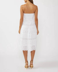 Lovestitch - Smocked Bust Tiered Eyelet Dress