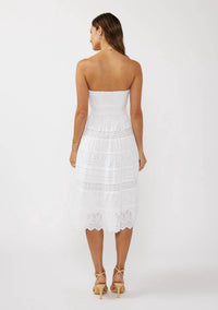 Lovestitch - Smocked Bust Tiered Eyelet Dress