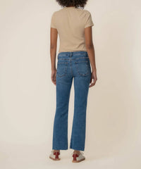KUT FROM THE KLOTH Kelsey High Rise Ankle Flare Jeans in excitement wash - women's jeans - alternate view