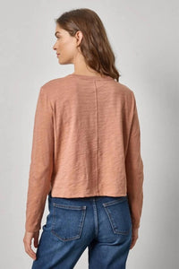 Lilla P - Long Sleeve Cropped Boyfriend Tee