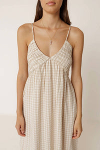 Indi & Cold - Gingham Strap Dress