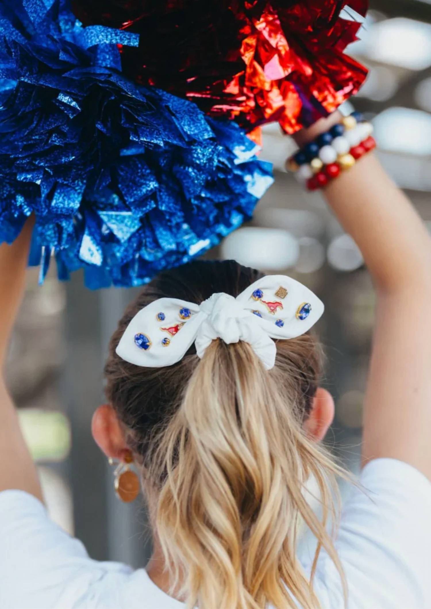 Brianna Cannon - Smu Logo Bow Scrunchie