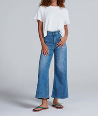 Askk Ny - Cropped Wide Leg Sailor Jeans