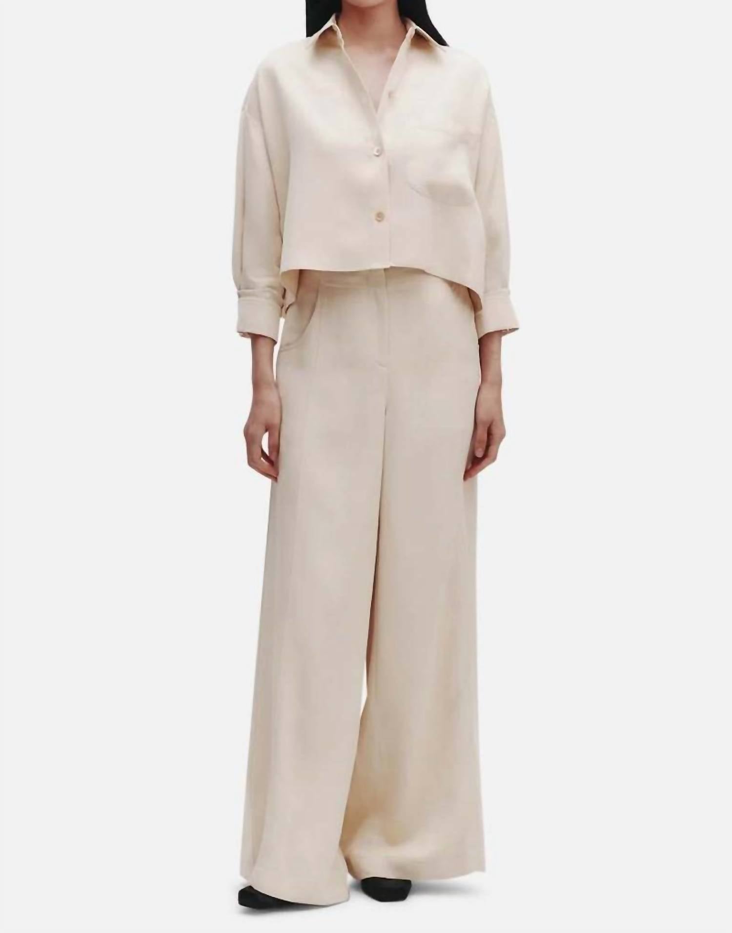 Twp - Soon To Be Ex Cropped Button-up Shirt