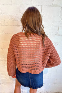 Adeline - Open Weave Sweater