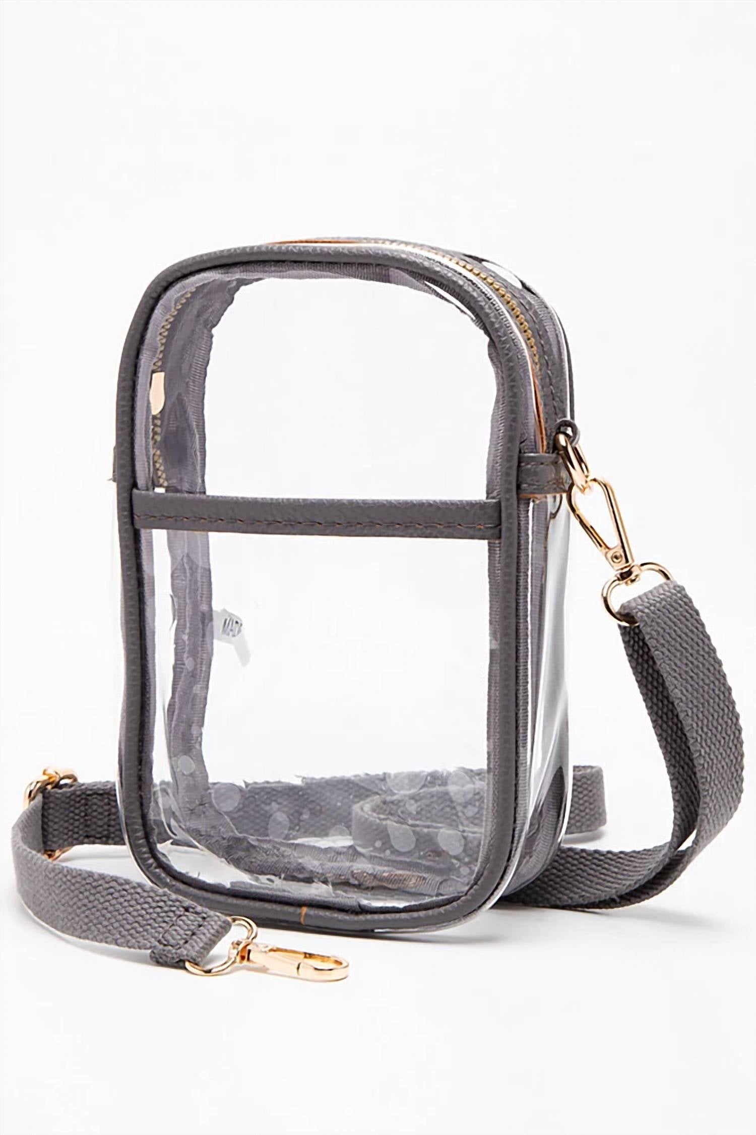 Queens Designs - Clear Oval Crossbody Bag