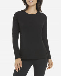 Danskin Sustainable Tulip Hem Tunic in black salt - women's shirt