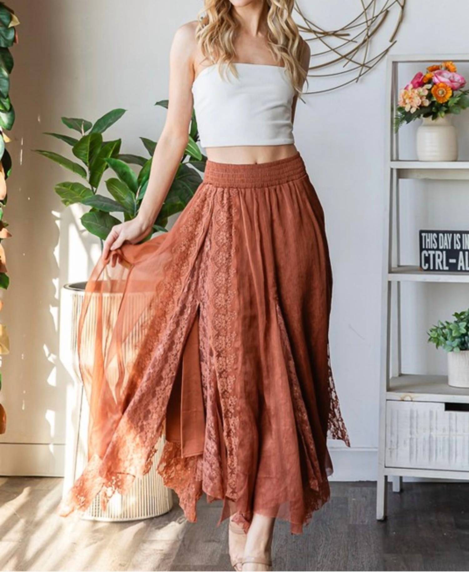 Oli & Hali - Chiffon Silk Skirt