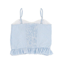 Flowers By Zoe - Girl's Saylor Gingham Bow Top