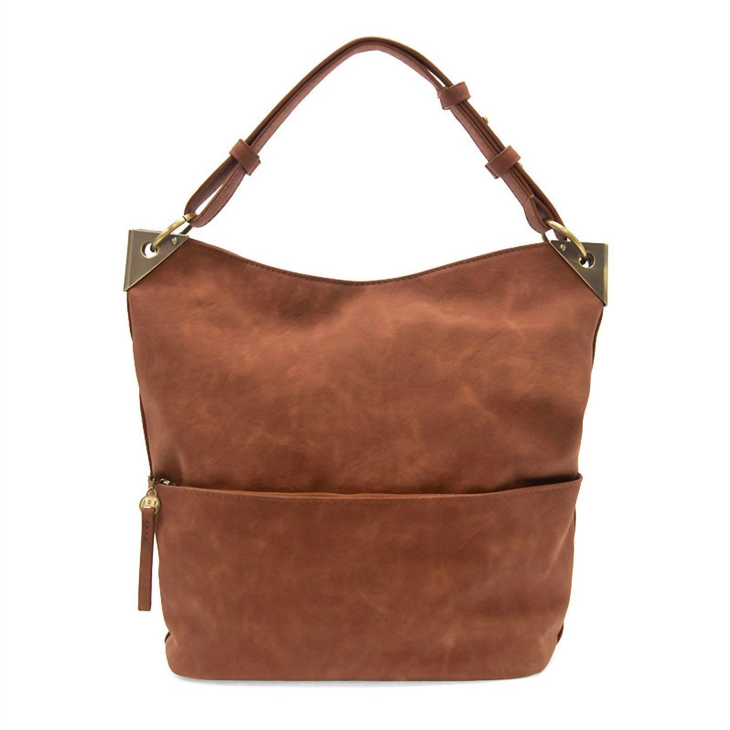 Joy Susan Women's Darcy Pocket Bucket Bag in russet - women's bag