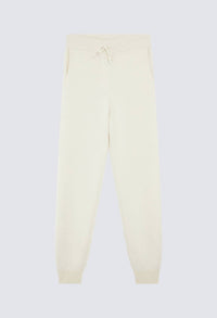 Loulou de Saison Hespero Track Pants in ivory - women's pants - detail view
