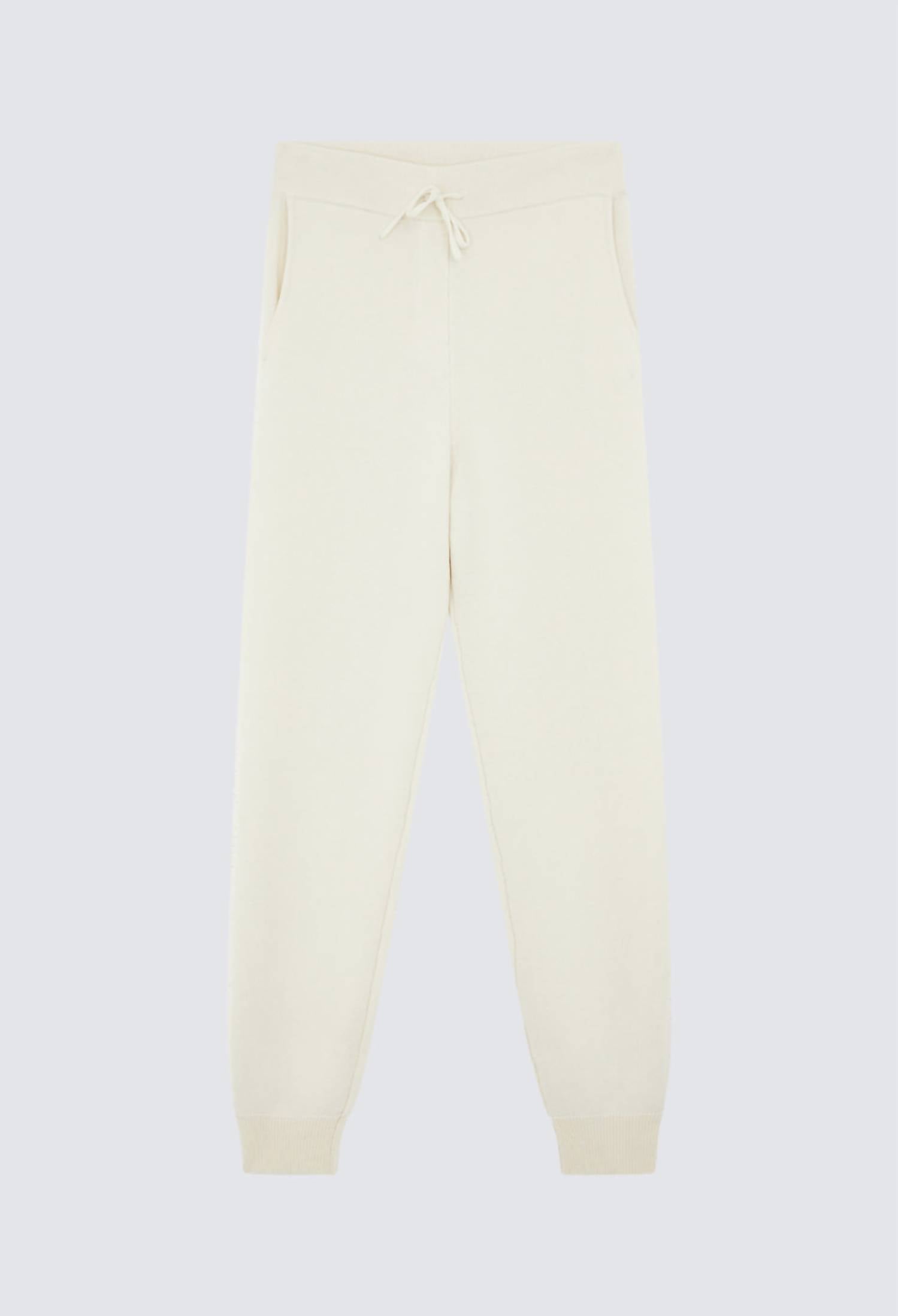 Loulou de Saison Hespero Track Pants in ivory - women's pants - detail view