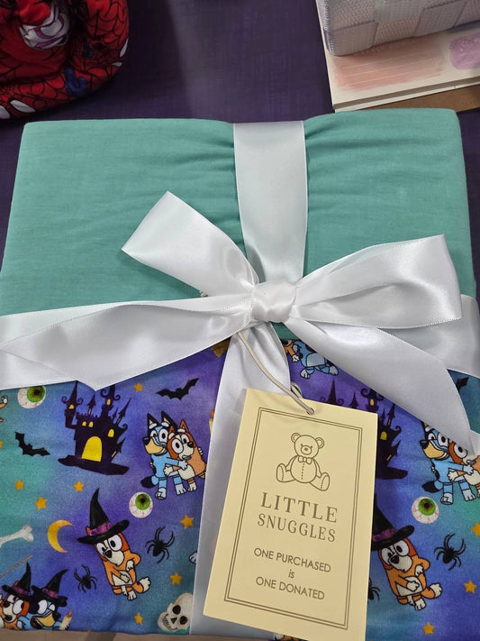 Charlies Project - Kids Blu-e Howl-o-ween Bamboo Blanket
