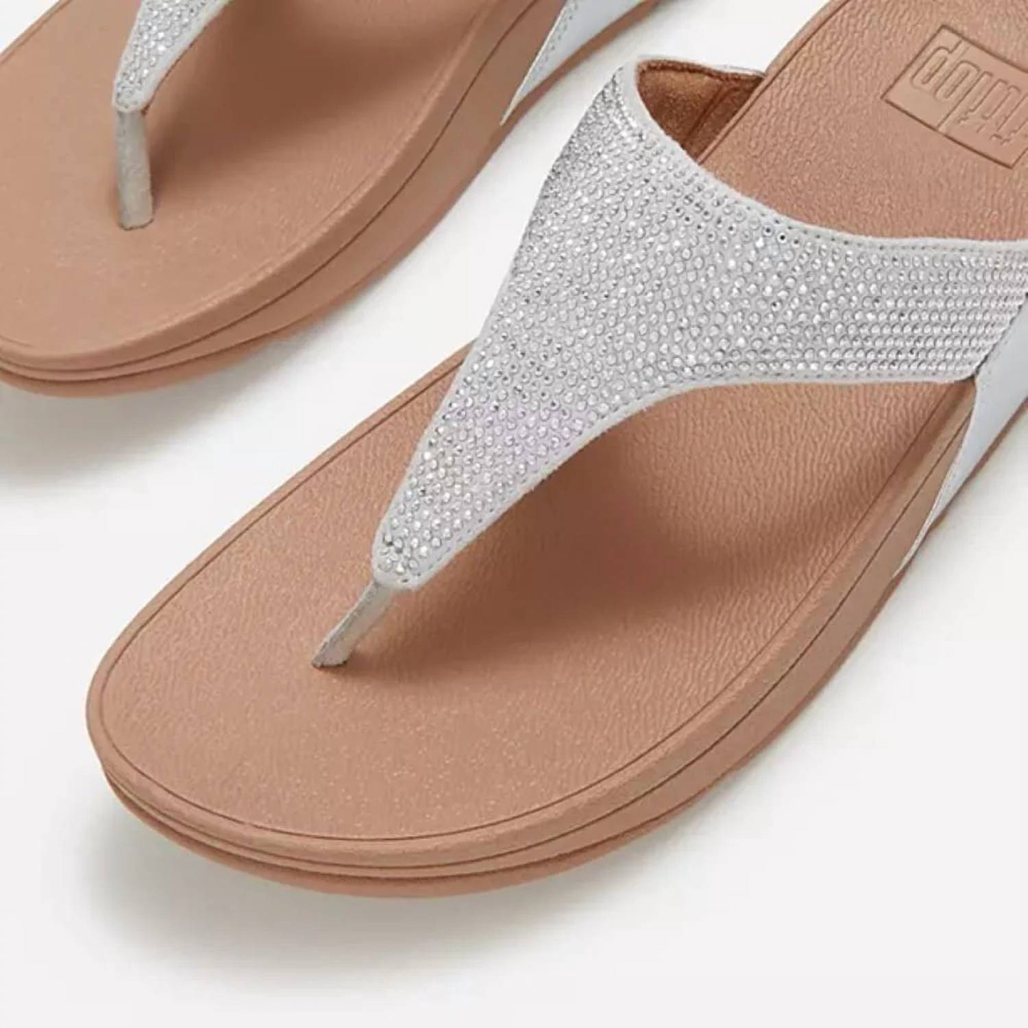 Fitflop - Women's Lulu Crystal Embellished Toe Post Sandal