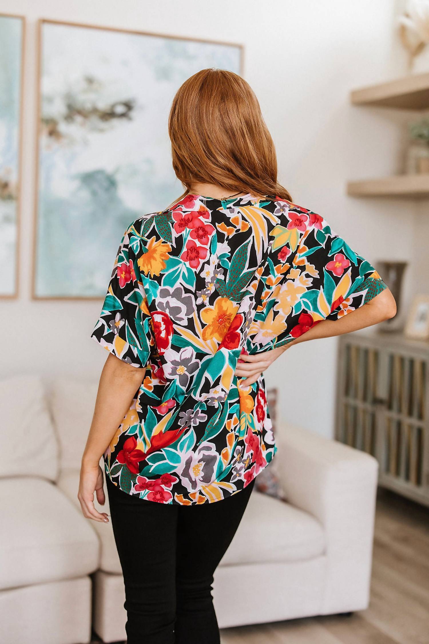 Jodifl - Pretty in Paradise Floral Blouse