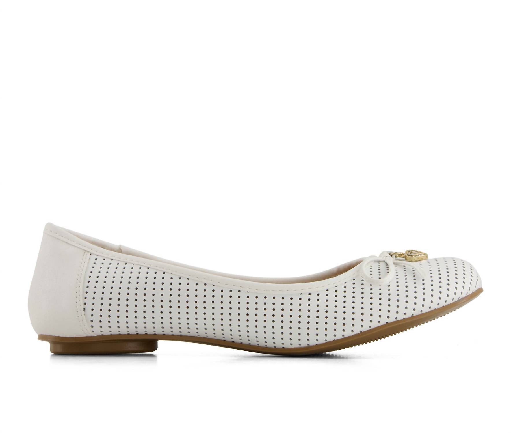 Andrea - Women's Laser Cut Pattern Ballerinas Flats