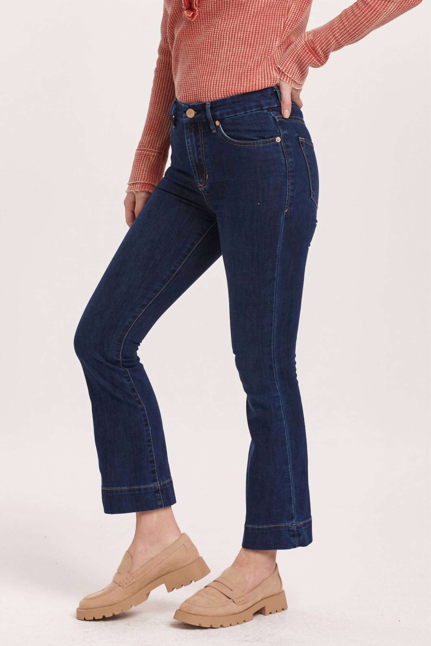 Dear John Denim - Jeanne High Rise Cropped Flare Jeans